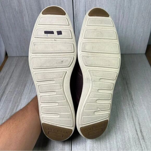 Cole Haan Grand OS Original Burgundy Leather Wingtip Dress Shoes Mens Size 11.5 - Picture 8 of 10